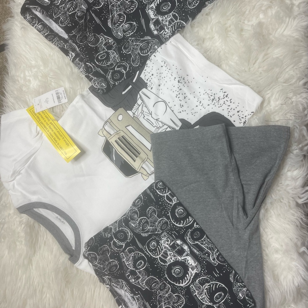 Graphic T-Shirts Bundle in Black, White, and Gray